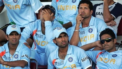Team India players during 2007 World Cup (Getty) Team India players during 2007 World Cup (Getty)