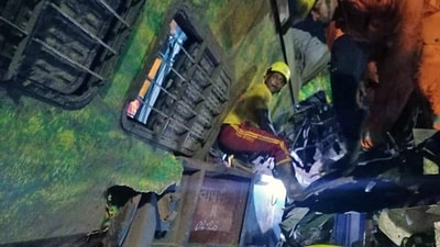 A rescue operation is underway after the Coromandel Express collided with a goods train in Balasore on Friday. (ANI Photo) A rescue operation is underway after the Coromandel Express collided with a goods train in Balasore on Friday. (ANI Photo)