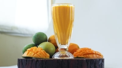 Mango Smoothie: Blend ripe mango chunks with yoghurt, a splash of milk or coconut water, and a sweetener of your choice. You can also add ice cubes for a chilled smoothie. (Pexels) Mango Smoothie: Blend ripe mango chunks with yoghurt, a splash of milk or coconut water, and a sweetener of your choice. You can also add ice cubes for a chilled smoothie. (Pexels)