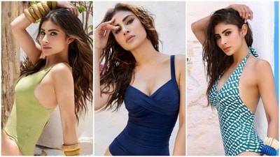 Mouni Roy wears swimsuits for a new cover photoshoot. (Instagram/@mouniroy) Mouni Roy wears swimsuits for a new cover photoshoot. (Instagram/@mouniroy)