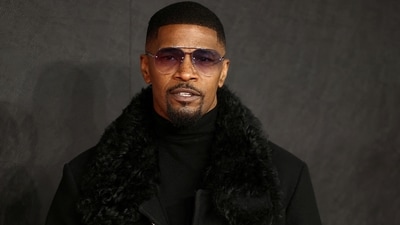 Jamie Foxx attends the premiere of the film "Creed III" in London, Britain. (REUTERS)