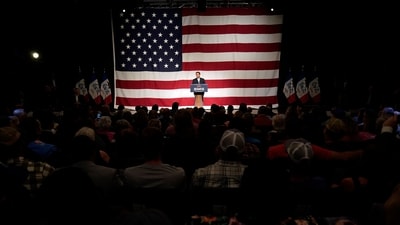 Republican presidential candidate Florida Gov. Ron DeSantis speaks during a campaign event, in Clive, Iowa., Tuesday, May 30, 2023. (AP Photo/Charlie Neibergall) (AP) Republican presidential candidate Florida Gov. Ron DeSantis speaks during a campaign event, in Clive, Iowa., Tuesday, May 30, 2023. (AP Photo/Charlie Neibergall) (AP)