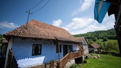 View of an old traditional house in the village of Valea Zalanului, where Britain's King Charles III owns a property. (AFP) View of an old traditional house in the village of Valea Zalanului, where Britain's King Charles III owns a property. (AFP)