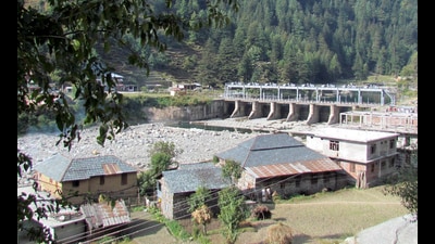 Shanan hydro project at Jogindernagar in Mandi district. (HT file photo)