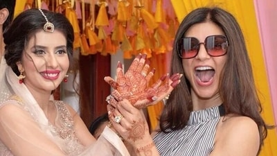 Sushmita Sen during her brother Rajeev Sen and Charu Asopa's pre-wedding function.