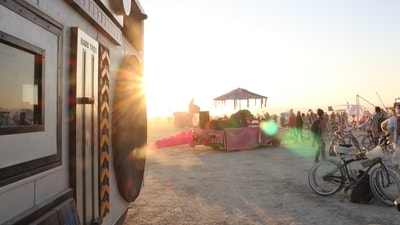 Burning Man: Held annually in Nevada's Black Rock Desert, Burning Man is an experimental community-based event that focuses on radical self-expression, art, and communal living. The festival emphasizes leaving no trace and encourages participants to engage with the natural environment and desert surroundings.&nbsp; (Unsplash)