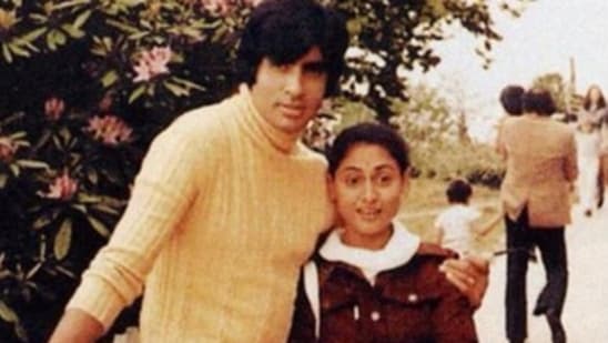 This is Amitabh Bachchan and Jaya Bachchan's picture from their honeymoon in London. It was supposed to be a fun trip post the success of Zanjeer but turned out to be a honeymoon. It was shared by Shweta Bachchan on Instagram few years ago.&nbsp;