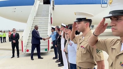 US Secretary of Defense Lloyd J. Austin III arrives in New Delhi (Twitter/Lloyd J. Austin III )