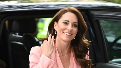 Britain's Kate, the Princess of Wales arrives at the Saint Pancras Community Association in Camden, north west London, Thursday, May 25, 2023. The princess met kinship carers, to hear about their experiences of raising the child of a relative or friend and the vital role they play in raising the next generation. (AP) Britain's Kate, the Princess of Wales arrives at the Saint Pancras Community Association in Camden, north west London, Thursday, May 25, 2023. The princess met kinship carers, to hear about their experiences of raising the child of a relative or friend and the vital role they play in raising the next generation. (AP)