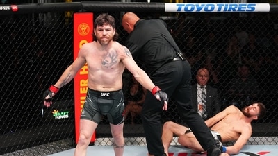 Jim Miller reigns the UFC Vegas 74 ring. (Image Credit: Photo by Chris Unger/Zuffa LLC via Getty Images) Jim Miller reigns the UFC Vegas 74 ring. (Image Credit: Photo by Chris Unger/Zuffa LLC via Getty Images)