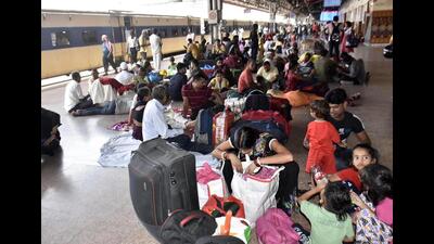 Passengers wait for trains at Patna Junction after several trains got cancelled following the Odhisa train accident, on Sunday. (Santosh Kumar/HT Photo) Passengers wait for trains at Patna Junction after several trains got cancelled following the Odhisa train accident, on Sunday. (Santosh Kumar/HT Photo)
