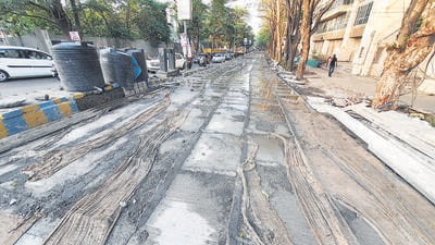 Sajana story Thane, India - June, 04, 2023: IIT Mumbai reviews roads works in Thane, guides tmc to take up and finish those works which has technical issues ,in Thane, in Mumbai, India, on,sunday, June, 04, 2023. ( Praful Gangurde / HT Photo) Sajana story Thane, India - June, 04, 2023: IIT Mumbai reviews roads works in Thane, guides tmc to take up and finish those works which has technical issues ,in Thane, in Mumbai, India, on,sunday, June, 04, 2023. ( Praful Gangurde / HT Photo)