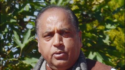 Senior Bharatiya Janata Party leader and former Himachal chief minister Jairam Thakur is in-charge of the party’s Maha Jansampark Abhiyan for Karnal, Kurukshetra and Ambala constituencies counted the achievements of the BJP-led Union government in the past nine years. (HT File)