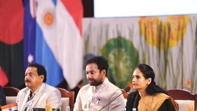 Union minister of state for health Bharati Pravin Pawar said: “The threat of pandemics is far from over. The need is to integrate and strengthen One Health-based surveillance systems.” (Agencies) Union minister of state for health Bharati Pravin Pawar said: “The threat of pandemics is far from over. The need is to integrate and strengthen One Health-based surveillance systems.” (Agencies)