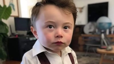 A Twitter user imagined Elon Musk as a baby using AI. Elon Musk has now reacted to the viral pic. (Twitter/@alifarhat79) A Twitter user imagined Elon Musk as a baby using AI. Elon Musk has now reacted to the viral pic. (Twitter/@alifarhat79)
