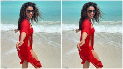 In tinted shades, an oxidised bracelet and feet in the sand, Rakul Preet smiled with all her heart for the cameras. (Instagram/@rakulpreet) In tinted shades, an oxidised bracelet and feet in the sand, Rakul Preet smiled with all her heart for the cameras. (Instagram/@rakulpreet)