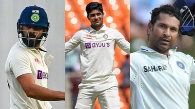 Virat Kohli; Shubman Gill; Sachin Tendulkar Virat Kohli; Shubman Gill; Sachin Tendulkar