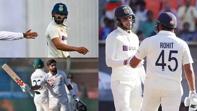 Babar Azam, Virat Kohli; Shubman Gill with Rohit Sharma Babar Azam, Virat Kohli; Shubman Gill with Rohit Sharma