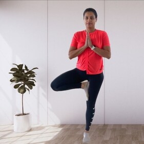 Tree pose (Sabrina Merchant) Tree pose (Sabrina Merchant)