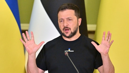 Ukrainian President Volodymyr Zelensky. (AFP)