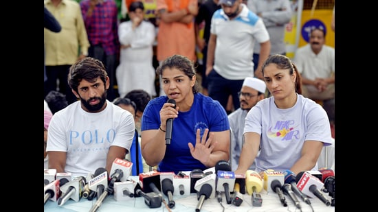Wrestlers have accused Wrestling Federation of India (WFI) chief Brij Bhushan Sharan Singh of sexual harassment. (ANI File)