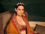 Kangana Ranaut had shared pictures in a traditional headpiece. Kangana Ranaut had shared pictures in a traditional headpiece.