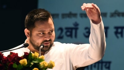 Bihar Deputy Chief Minister Tejashwi Yadav addresses a workshop on the Road Safety Audit organised by Bihar Rural Roads Development, at Gyan Bhawan in Patna. (ANI) Bihar Deputy Chief Minister Tejashwi Yadav addresses a workshop on the Road Safety Audit organised by Bihar Rural Roads Development, at Gyan Bhawan in Patna. (ANI)