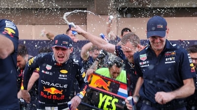 Unless there is any unexpected dip in performance of the Austrian outfit, Max Verstappen and Sergio Perez are likely to win every race left this season. (AFP) Unless there is any unexpected dip in performance of the Austrian outfit, Max Verstappen and Sergio Perez are likely to win every race left this season. (AFP)