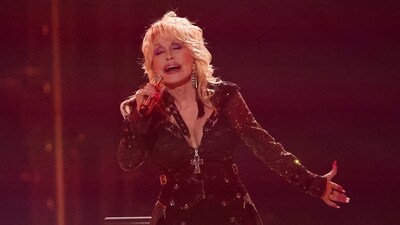 Dolly Parton performs at the 58th Academy of Country Music (ACM) Awards in Frisco, Texas, U.S. May 11, 2023. (REUTERS)