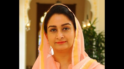 Bathinda member of Parliament Harsimrat Kaur Badal (File photo)