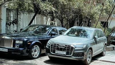 ED siezed luxury vehicles during raids at the Gurugram and Delhi offices of real estate firms M3M and IREO. (HT Photo) ED siezed luxury vehicles during raids at the Gurugram and Delhi offices of real estate firms M3M and IREO. (HT Photo)