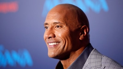 Actor Dwayne Johnson poses at the world premiere of Walt Disney Animation Studios' 'Moana'. (REUTERS)