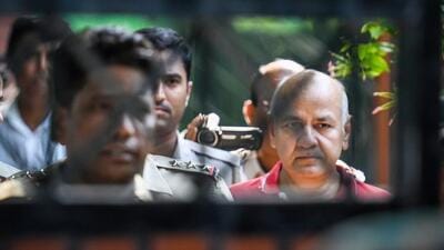 Former Delhi deputy chief minister and AAP leader Manish Sisodia was permitted by Delhi high court to go home to visit his ailing wife (HT File Photo/Raj K Raj) Former Delhi deputy chief minister and AAP leader Manish Sisodia was permitted by Delhi high court to go home to visit his ailing wife (HT File Photo/Raj K Raj)