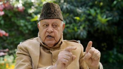 Former Jammu and Kashmir CM Farooq Abdullah. (PTI) Former Jammu and Kashmir CM Farooq Abdullah. (PTI)