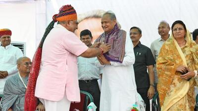 Gehlot said that Rajasthan is emerging as a model state in the country. (HT Photo)