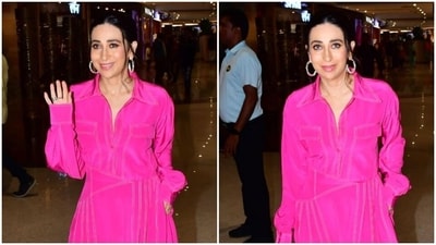 Karisma Kapoor's hot pink midi dress is a must-have date-night look. (Instagram/@varinderchawla) Karisma Kapoor's hot pink midi dress is a must-have date-night look. (Instagram/@varinderchawla)