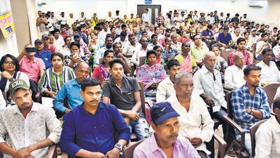 Mumbai, India - June 05, 2023: Citizens attend a public meeting organised by Civil Society and Environmental groups with the aim to save lives and livelihoods, save environment and to denounce destructive development, on the occasion of World Environment Day, at Mumbai Marathi Patrakar Sangh, Azad Maidan, in Mumbai, India, on Monday, June 05, 2023. (Photo by Bhushan Koyande/HT Photo) (HT PHOTO) Mumbai, India - June 05, 2023: Citizens attend a public meeting organised by Civil Society and Environmental groups with the aim to save lives and livelihoods, save environment and to denounce destructive development, on the occasion of World Environment Day, at Mumbai Marathi Patrakar Sangh, Azad Maidan, in Mumbai, India, on Monday, June 05, 2023. (Photo by Bhushan Koyande/HT Photo) (HT PHOTO)