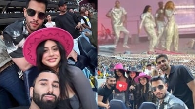 Nysa Devgan with her friends at Beyonce's concert. Nysa Devgan with her friends at Beyonce's concert.