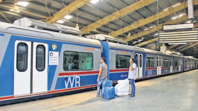 Officers of Central and Western railways put down the reason of failed air conditioning to overcrowding. Each coach of a local has two 15 tonne AC units inside, which are not enough in capacity to hold up against the summer heat. Monday’s breakdowns generated much social media buzz from frustrated commuters. (Bhushan Koyande) Officers of Central and Western railways put down the reason of failed air conditioning to overcrowding. Each coach of a local has two 15 tonne AC units inside, which are not enough in capacity to hold up against the summer heat. Monday’s breakdowns generated much social media buzz from frustrated commuters. (Bhushan Koyande)