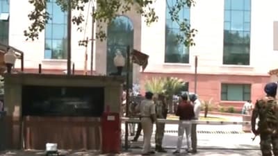 The fire broke out in the server room on the second floor of the building, officials said. The fire broke out in the server room on the second floor of the building, officials said.