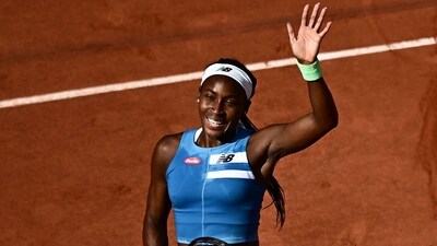 US Coco Gauff celebrates after winning against Slovakia's Anna Karolina Schmiedlova during their women's singles match on day nine of the Roland-Garros Open tennis tournament (AFP) US Coco Gauff celebrates after winning against Slovakia's Anna Karolina Schmiedlova during their women's singles match on day nine of the Roland-Garros Open tennis tournament (AFP)