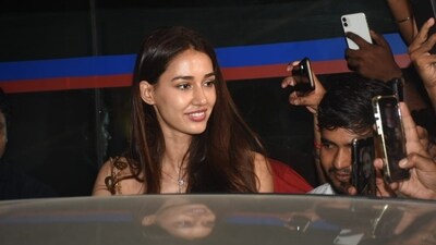 Disha Patani also posed for photos with fans. The actor will be next seen in Yodha, co-starring Siddharth Malhotra and Raashii Khanna. It is backed by Karan Johar's production house. Disha Patani also posed for photos with fans. The actor will be next seen in Yodha, co-starring Siddharth Malhotra and Raashii Khanna. It is backed by Karan Johar's production house.