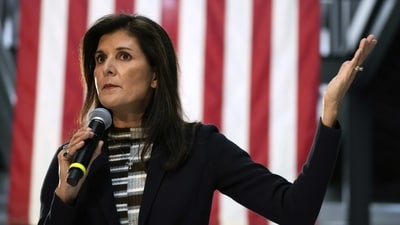 Indian-origin US presidential candidate Nikki Haley (AP)