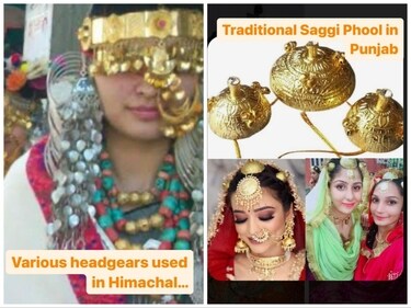 Kangana Ranaut shared pictures of women in similar headpieces. Kangana Ranaut shared pictures of women in similar headpieces.
