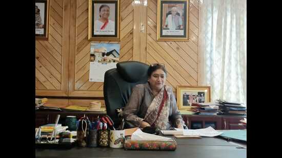 Calling it a great achievement, vice-chancellor Prof Nilofer Khan complimented the University’s faculty, non-teaching staff, research scholars and students. (HT Photo)