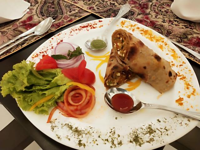 Ragi tofu kathi roll Ragi tofu kathi roll