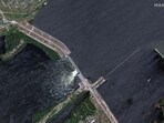 Overview of Nova Khakovka dam in south Ukraine. Overview of Nova Khakovka dam in south Ukraine.