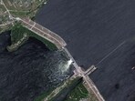 Overview of Nova Khakovka dam in south Ukraine. Overview of Nova Khakovka dam in south Ukraine.