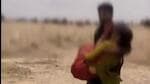 The woman was seen crying for help in the video. (Video grab/Twitter)