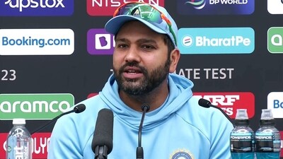 India captain Rohit Sharma addresses a press conference ahead of the World Test Championship final at The Oval (ANI) India captain Rohit Sharma addresses a press conference ahead of the World Test Championship final at The Oval (ANI)